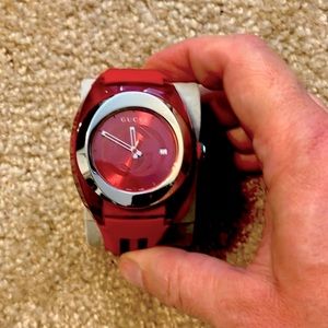 Red Sync Gucci Watch NWT